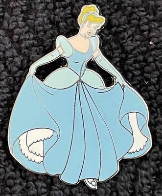 Walt Disney's Cinderella Pin Blue Sparkle Dress Princess 2002 VINTAGE Disney