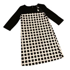 jules & leopold shift dress Medium office black white corpcore career preppy