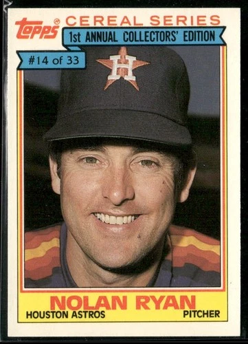 1984 Topps Cereal Series Nolan Ryan Card #14 ~ NM-MT ~