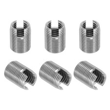 6 Pcs 303 Stainless Steel M14 x M18 x 24mm Self-Tapping Threaded Inserts
