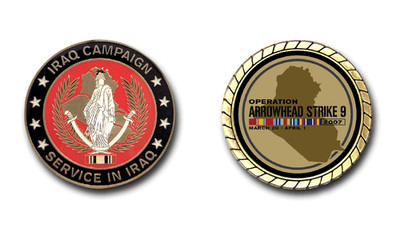 Operation Arrowhead Strike 9 Iraq Challenge Coin
