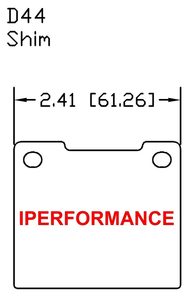 Juego de protector térmico de cuña de pastillas de freno de titanio para Lotus Elan S2, 3, 4, SE 1964-1973 Fr Foto 3 de 3