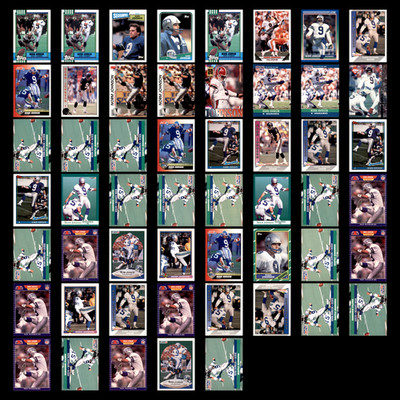 Norm Johnson Lot 53 Football Cards 1990 Topps Seattle Seahawks Set Collection NM