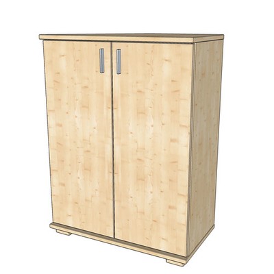 Nobis Kommode Sideboard mit Kleiderstange | 107cm hoch | 100% Bio Kiefer Massivh