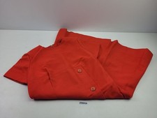 Kleid ROTA Modell 42 Rot Reine Schurwolle Kurzarm Kn&ouml;pfe Rei&szlig;verschluss #256835