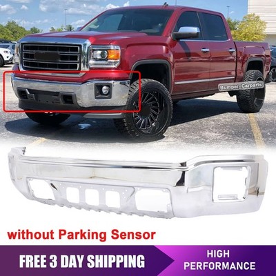 Front Bumper For 2014-2015 GMC Sierra 1500 Chrome Steel 22902307 GM1002848