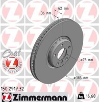 Zimmermann Bremsscheibe 150.2917.32 FüR Bmw