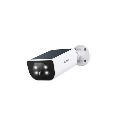 AOQEE Überwachungskamera Outdoor Wireless Solar - 2K CCTV Kamerasysteme, Akku