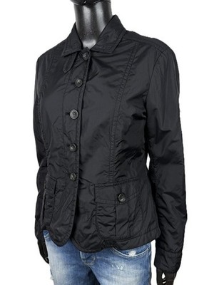 Weekend Max Mara Damen Jacke Größe 42 schwarz gefüttert leicht Knöpfe