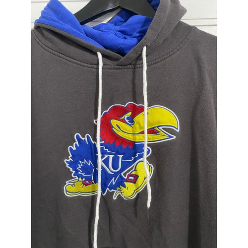 Kansas Jayhawks Stitched Hoodie Women's Size Large - Picture 2 of 5