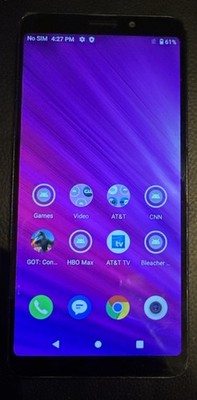ALCATEL 5004R 32GB (ATT) Black Cell Phone Good Used Fast Ship