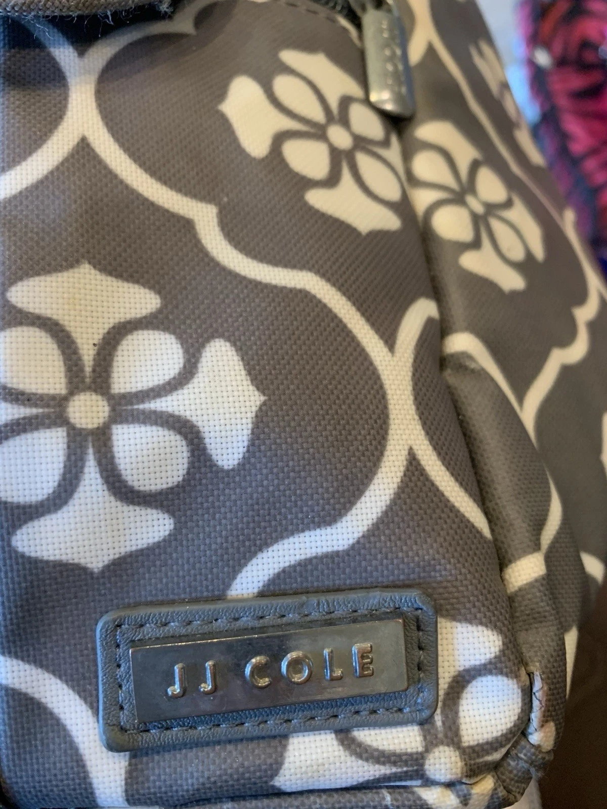 J.J. Cole Baby Diaper Backpack With Changing Pad In Gray