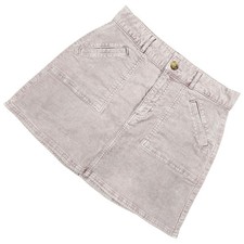 American Eagle Mauve Corduroy Mini Skirt Super Stretch A-Line Pockets Size 2