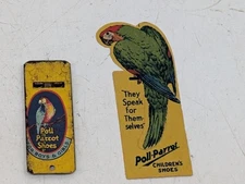Vintage Poll-Parrot Shoes Advertising And Toy  Whistle Antique Original 