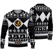 NEW Power Rangers Ugly Christmas Sweater for Men - S-5XL