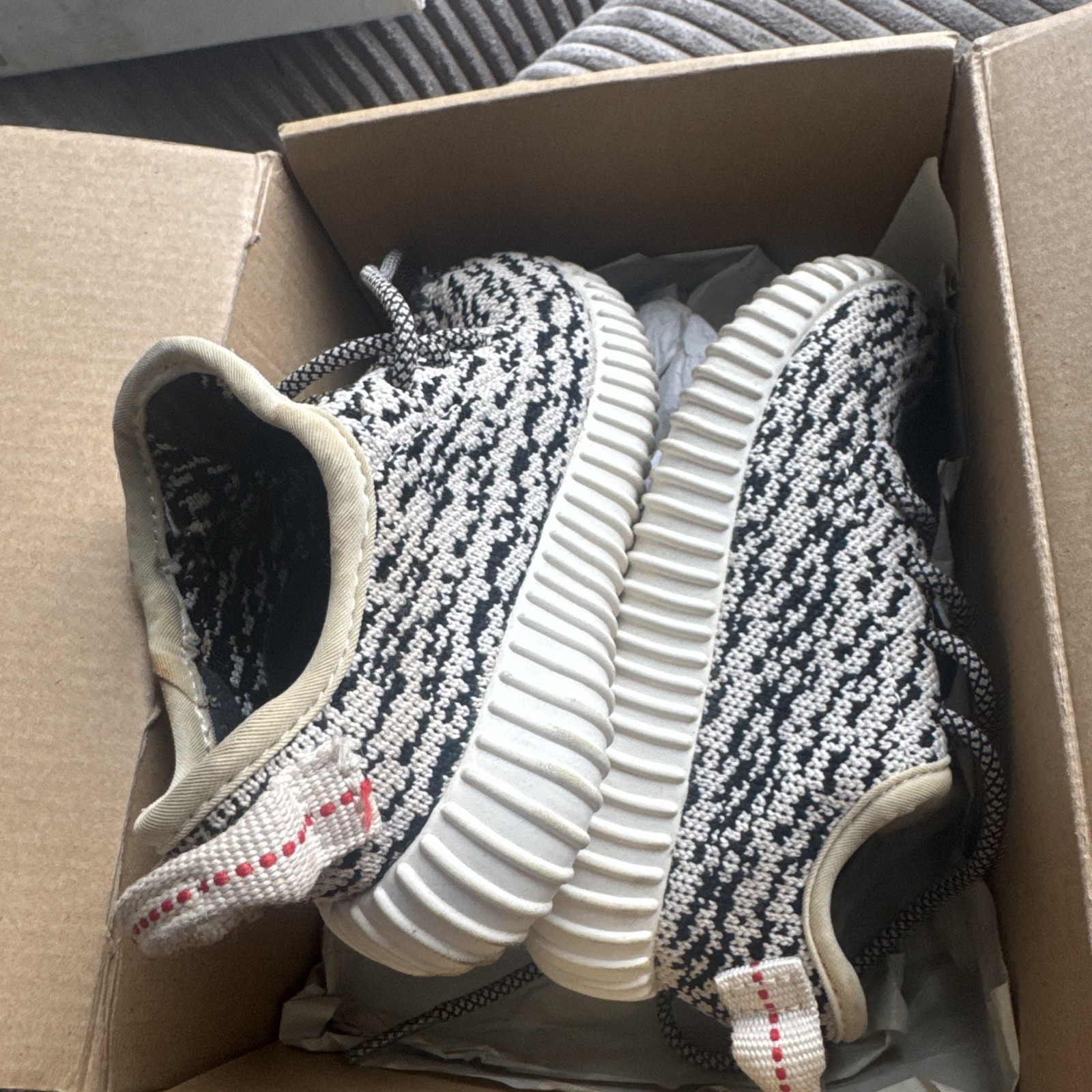 Adidas Yeezy Boost 350 Infant Turtle Dove BB5354 BABY V1 A size 6C 2016