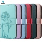 Phone Case for Oppo Find X8 X9 Realme 15 14 C85 Dandelion Embossed Wallet Cover