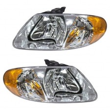 For Chrysler Town And Country 2001-2007 Headlight Driver And Passenger Side Capa