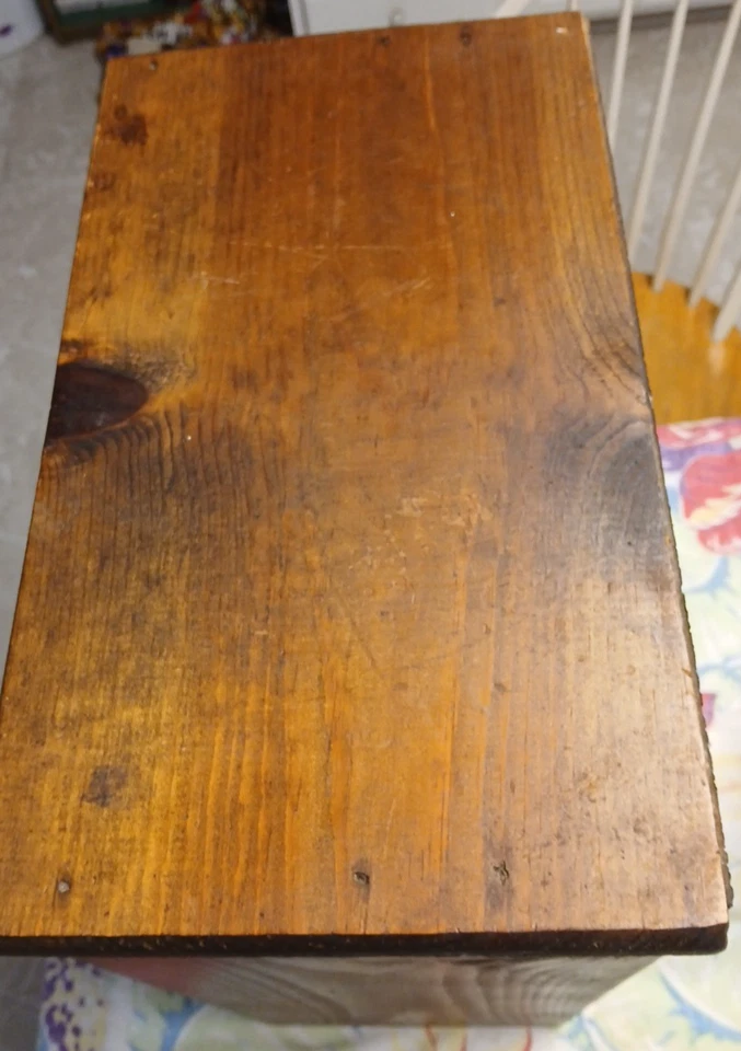 Gabinete de madera independiente de granja de colección - despensa - caja fuerte para pastel - puerta de malla de alambre 24x17x9 Foto 3 de 4