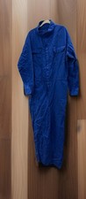 Bulwark Men's FR Coveralls Royal Blue 46-LN Zip Snap Pockets CLB2RB4 Flame R