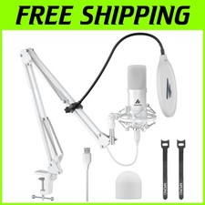 Professional USB Condenser Mic Kit - 192kHz/24bit, Cardioid