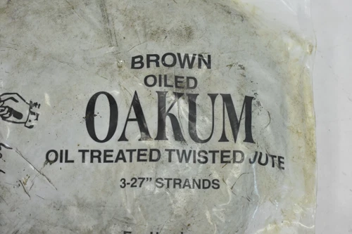Jones Stephens 1 lb Brown Oil Oakum 3" To 27" Strands Twisted Jute 015-006 - Picture 2 of 6