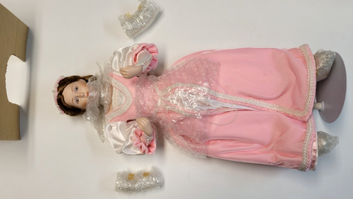 Set bambola Romeo e Giulietta Danbury vintage come nuova 17" con scatola - Foto 6 di 24