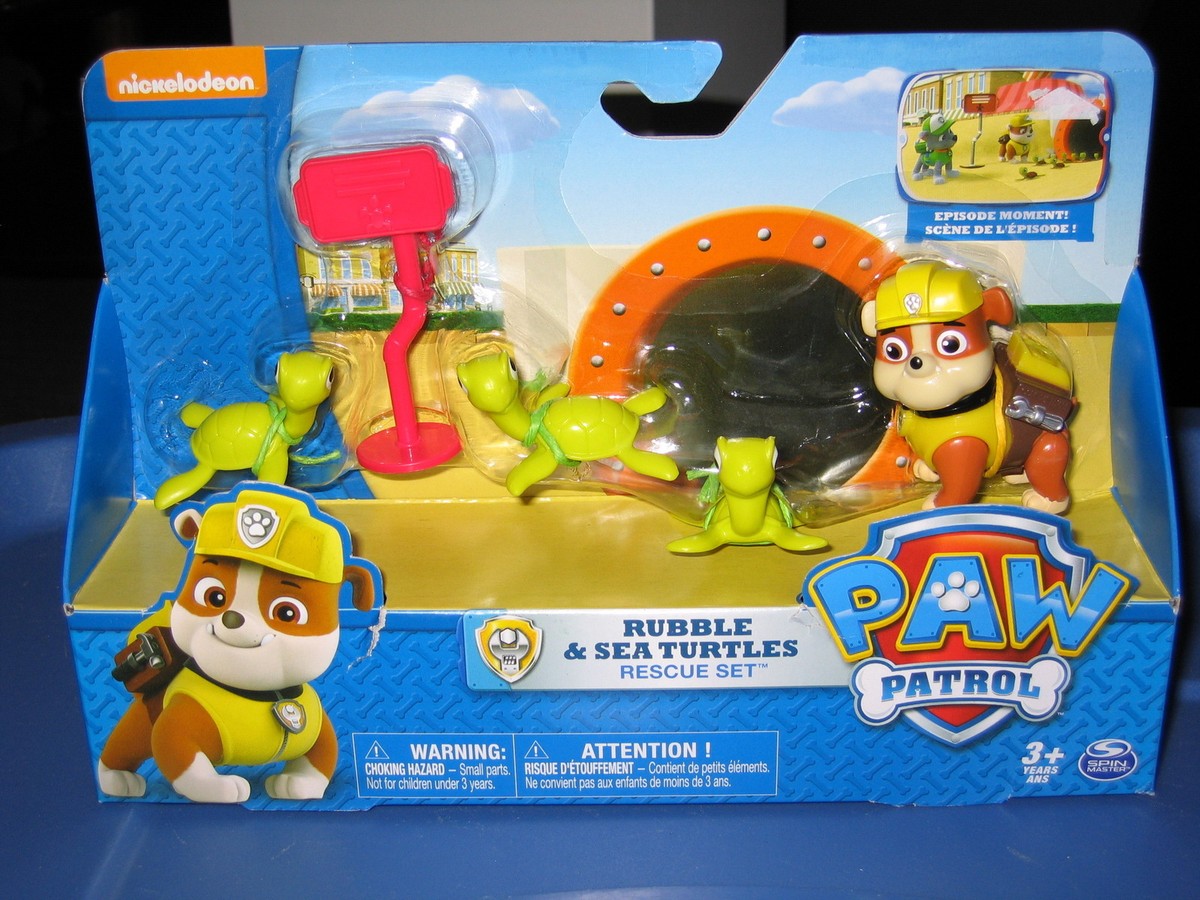 New in box Paw Patrol Rubble and Sea Turtles rescue set Episode