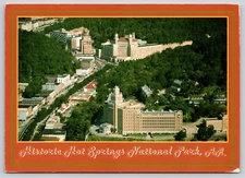 Postcard  Aerial View Historic Hot Springs National Park Arkansas Tah-Ne-Co