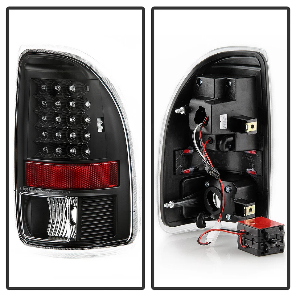 Luces traseras LED negras Dodge Dakota 1997-2004 luces de freno de repuesto izquierda+derecha Foto 3 de 4