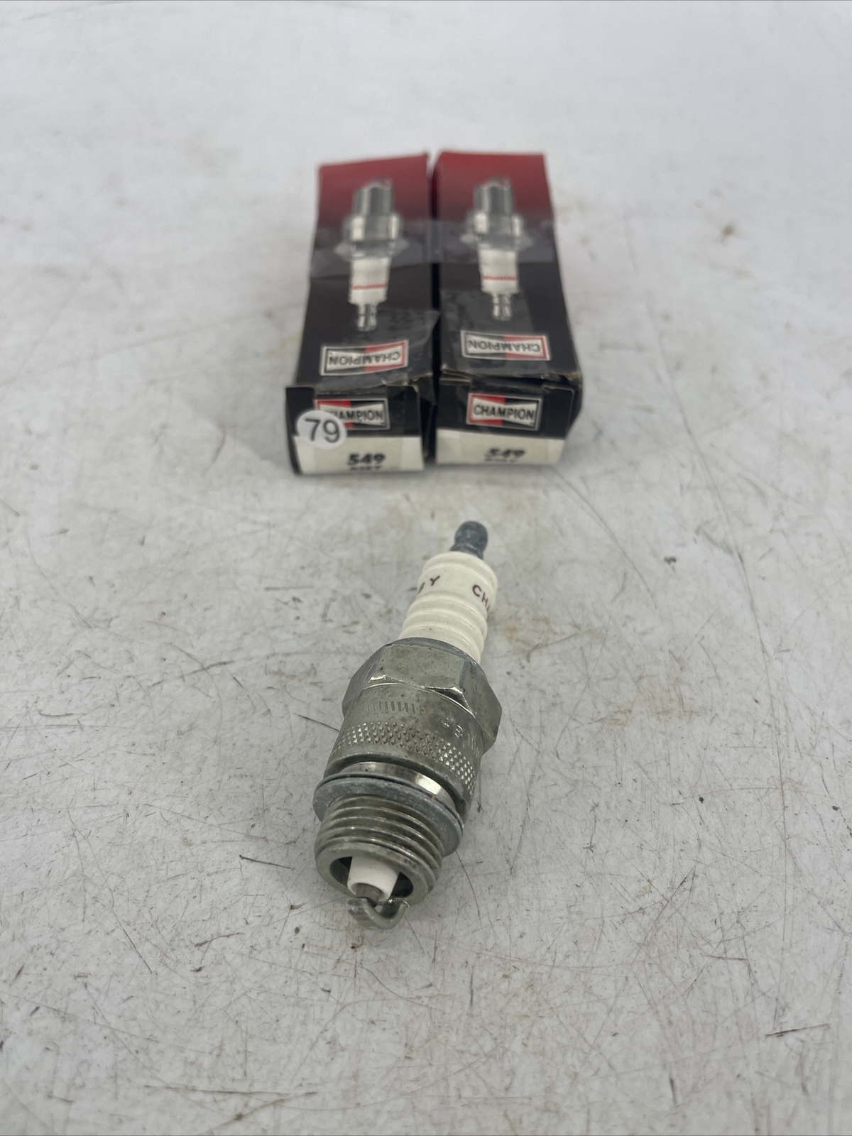 NEW OEM LOT OF 2 Spark Plug Champion Spark Plug 549