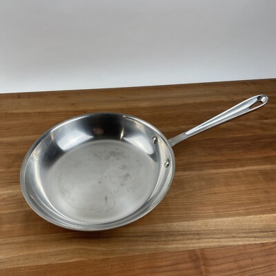 Williams Sonoma All clad Fry Pan 10” Stainless Steel Used Read | eBay