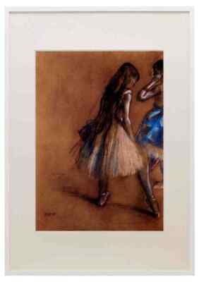 Zwei Tänzer 1 von Degas A3 A4 gerahmter Druck Bild