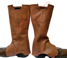 Bo-katan style Brown Leather Boot Cover