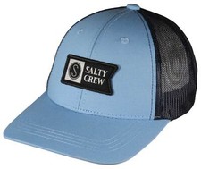 Salty Crew Boy's Pinnacle Retro Trucker Hat - Marine Blue - New