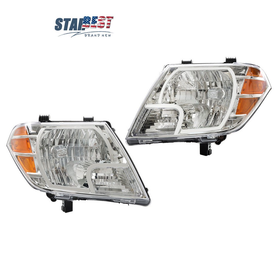 Left&Right Side Headlamps Headlight For Nissan Frontier 2009-2020 Clear ...