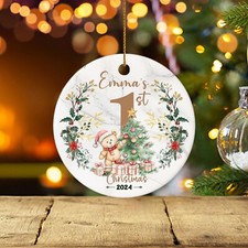 Personalized Babys First Christmas Ornament 1st Christmas Ornament 2025