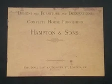 VICTORIAN HOUSE FURNISHINGS DESIGNS CATALOGUE **(SEE DESCRIPTION FOR DETAILS)**