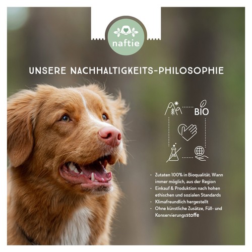 naftie Bio Linsen Power veganes Hundefutter Nassfutter Menü, 6x 800g - Bild 4 von 10