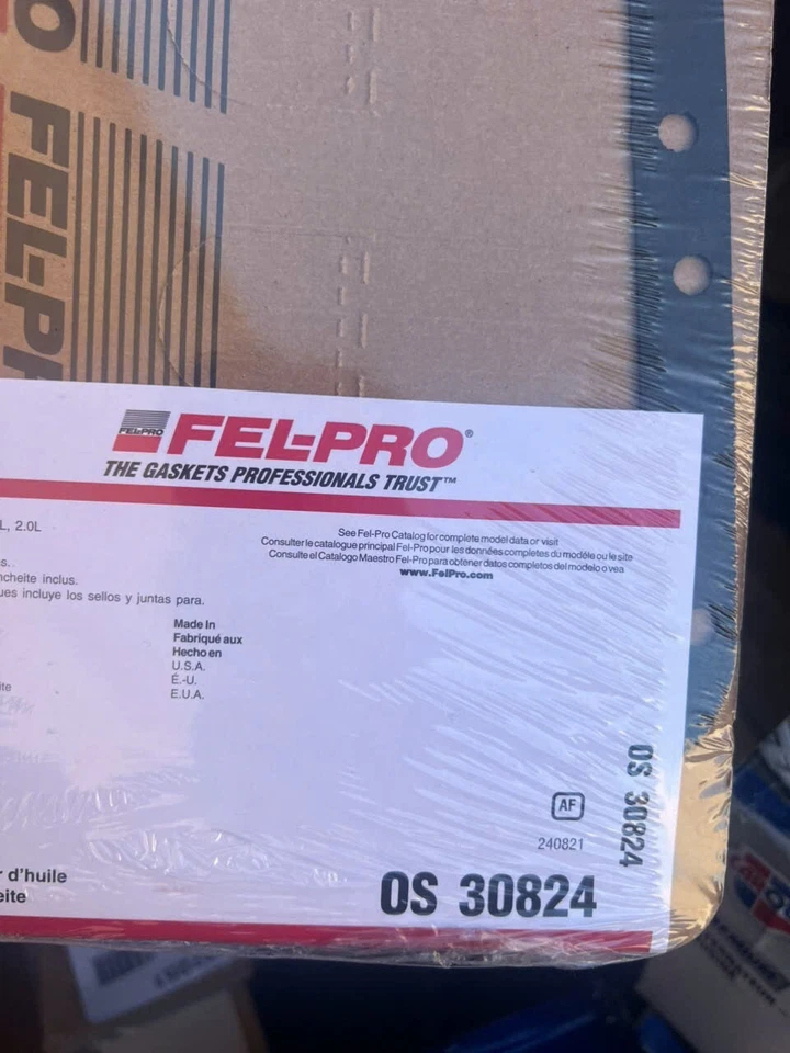 Juego de juntas de cárter de aceite Fel-Pro OS 30824 para modelos Mitsubishi 08-20 seleccionados Foto 2 de 2