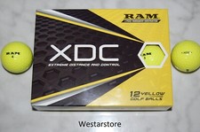 RAM XDC Extreme Distance and Control 1 Dozen Yellow Golf Balls FREE 2 Dozen TEES