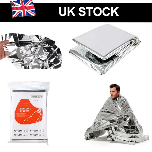 Emergency Space Survival Foil Blanket Rescue Thermal Sports Sleeping Bag Camping