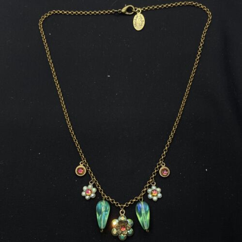 Halskette Michal NEGRIN Kristalle Blumen alte Sammlung Made in Israel - Bild 5 von 76