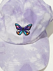 David and Young~ Womens Strap Back Dad Hat ~ Purple ~Butterfly Patch ~New w/Tag — photo 3