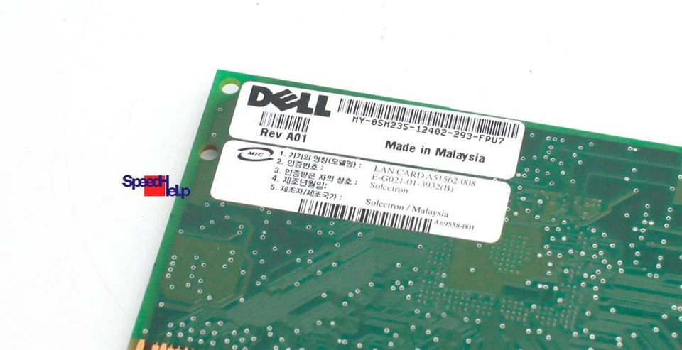 Intel Lan Scheda A51562-008 di Rete Gigabit Ethernet Dell 05M235 Pci-X 133 - Immagine 4 di 4