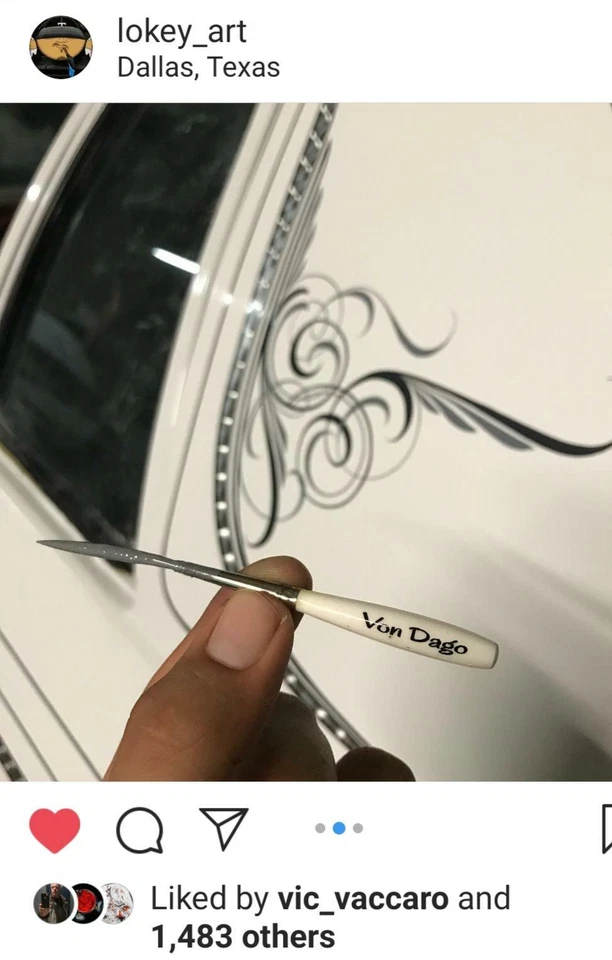 Cepillo de artista de desplazamiento PRO-fessional #2 PREMIUM - Von Dago's Lite Saber Foto 2 de 4