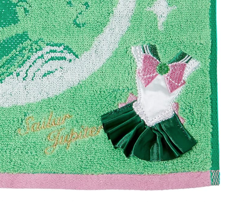 Sailor Moon Jacquard Face Towel Sailor Jupiter Lita Kino Marushin Brand New! - Picture 3 of 3