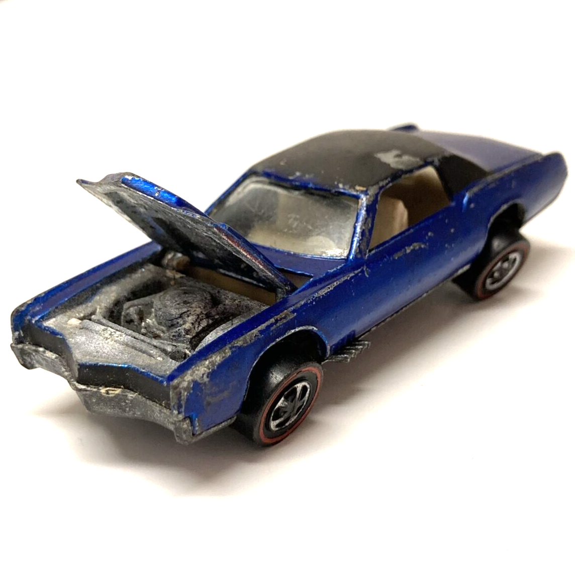 Hot Wheels Redline Custom Eldorado 1968 Blue White Int. Made In