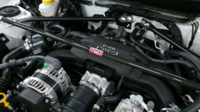 TOYOTA TRD OEM GENUINE CARBON FRONT STRUT BRACE TOWER BAR FOR FR-S