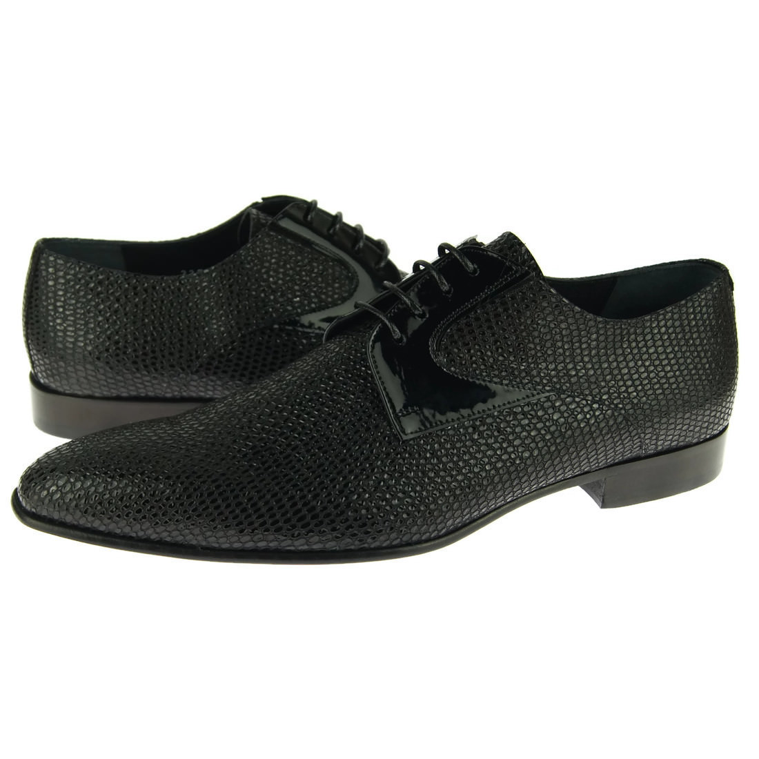 Corrente 3378 Reptile Print Derby, Men display picture 1